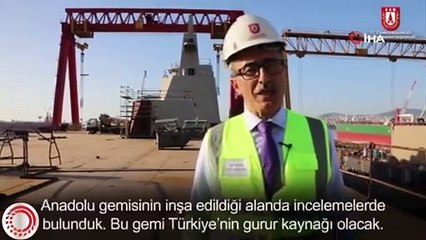 En büyük savaş gemimiz TCG Anadolu gelecek sene sulara inecek