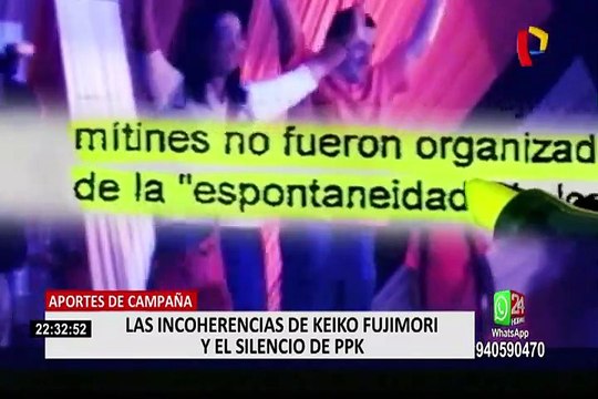 Aportes de campaña: las contradicciones de Keiko y los silencios de Kuczynski