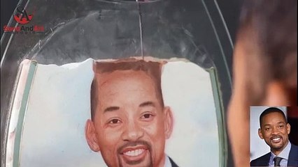 Drawing Will Smith | Sand Portrait  | Sand Painting | Sand Art | portrait artwork