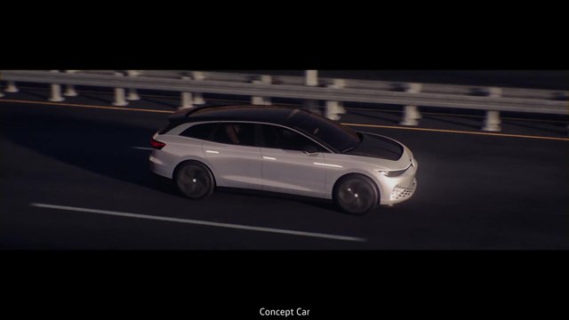 Volkswagen ID. SPACE VIZZION in the city