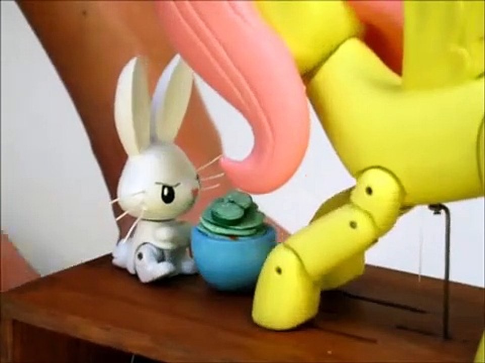 Fluttershy and Angel Bunny Automaton