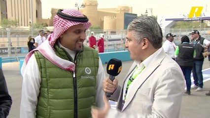 لقاء مع الأمير خالد بن سلطان الفيصل رئيس الاتحاد السعودي للسيارات قبل إنطلاق فعاليات فورمولا إي