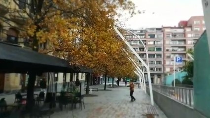 Los fuertes vientos del sur protagonizan la jornada en Bilbao