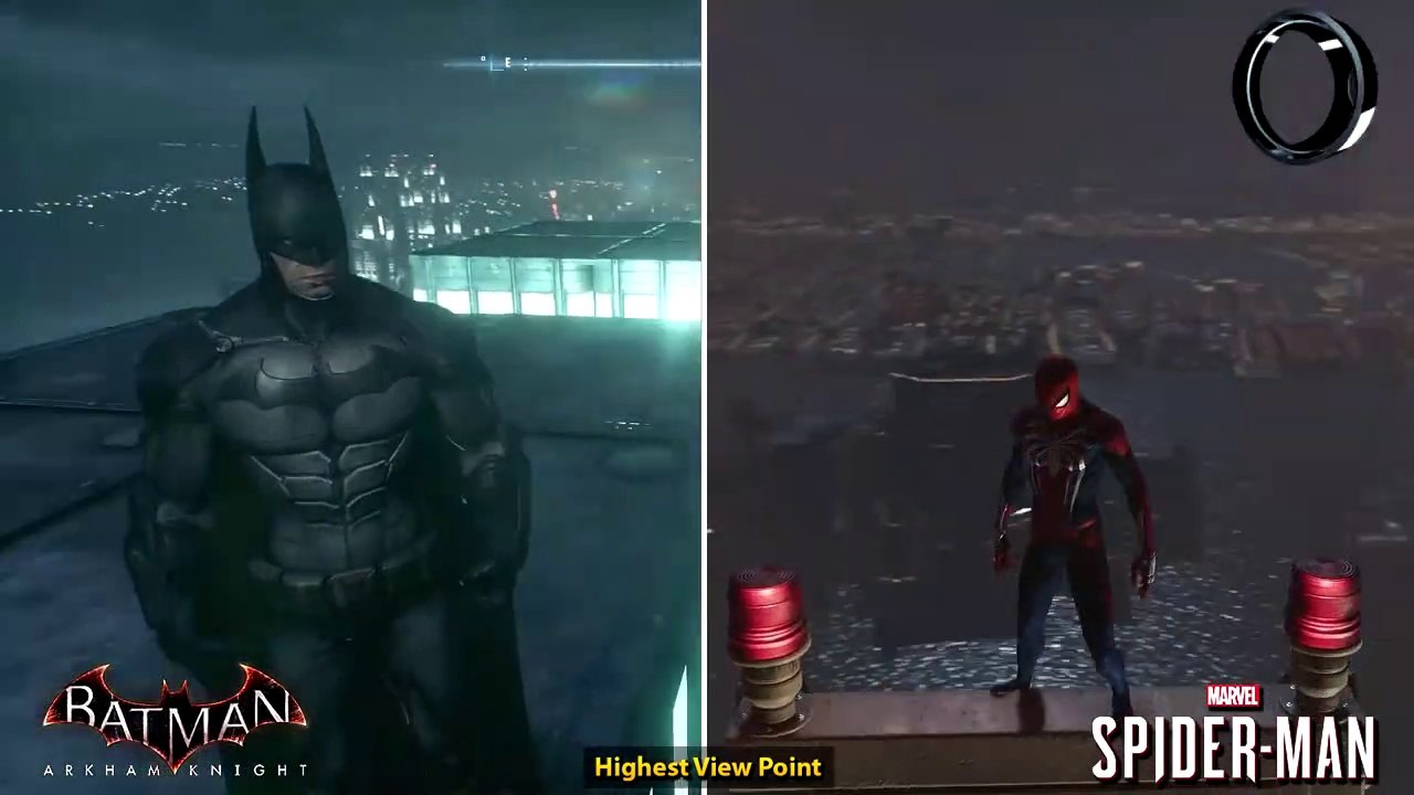 Gameplay Comparison - Batman- Arkham Knight vs Marvel's Spider-Man - video  Dailymotion