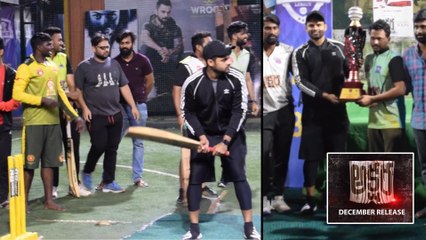 Sai Dharam Tej Playing Cricket To Promote Nandhita Swetha's Aksara Movie