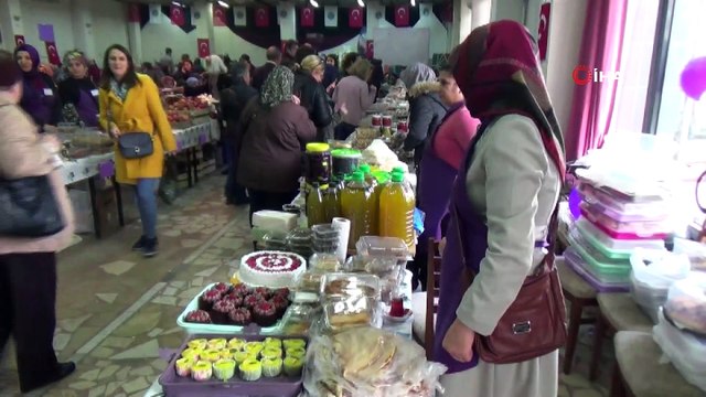 Üretici kadınlar hem eğlendiler, hem satış yaptılar