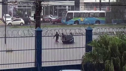 Alagamento na BR 101, Serra