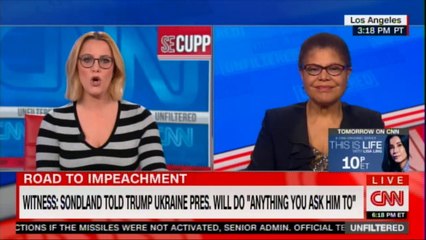 S.E. Cupp discuss on Witness: Sondland told Trump ukraine Pres. will do "Anything you ask him to". @secupp #News #SECupp #DonaldTrump