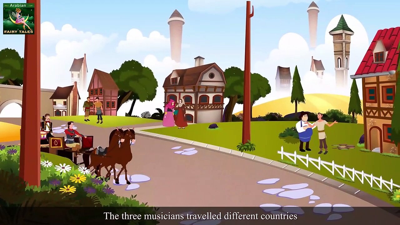 العازفون الثلاثة - The Three Musicians Story in Arabic - Arabian Fairy Tales