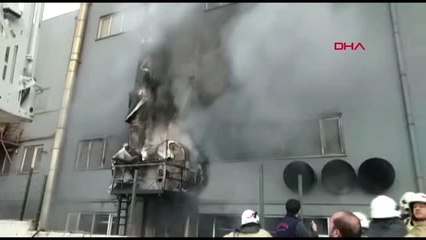 Silivri'de fabrika yangını