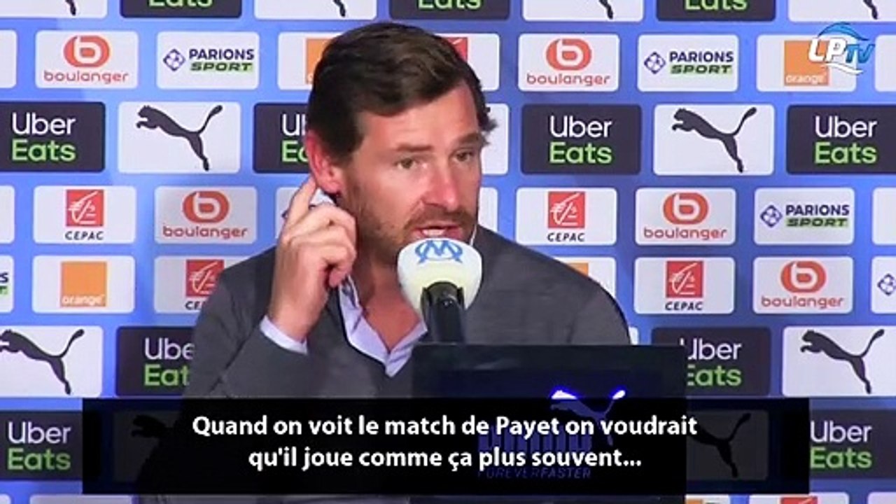 Villas-Boas espère avoir Payet au top niveau tout le temps