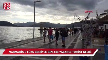 Marmaris'e lüks gemiyle bin 448 yabancı turist geldi