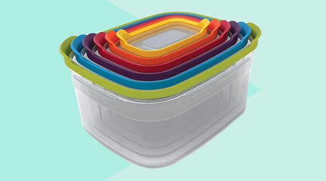 Amazon Shoppers Say These Snap-Together Nesting Food Containers Are the Key to an Organized Kitchen