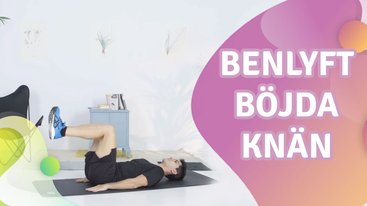 Benlyft, böjda knän - Steg för Hälsa