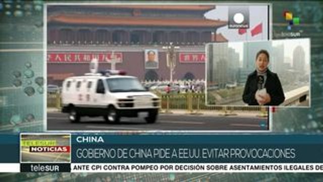 China pide a EEUU evitar provocaciones