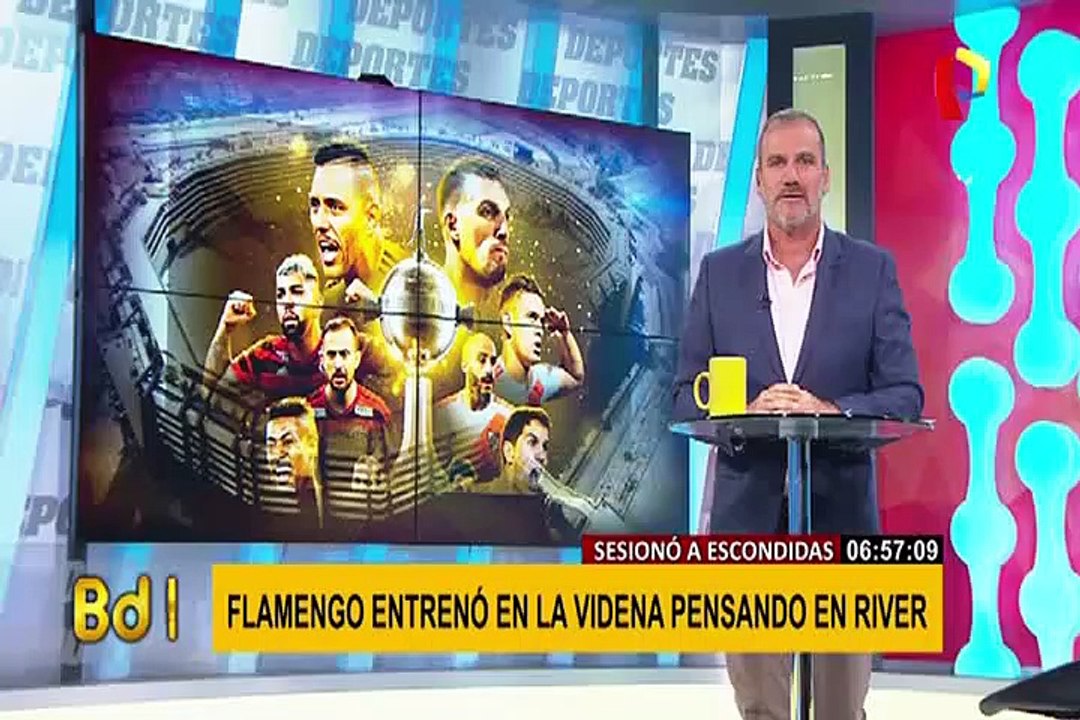 Flamengo entrenó en la Videna con River en la mira