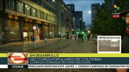 Jornada de paro nacional en Colombia, marcada por la represión