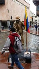 Gravity Defying Street Performer