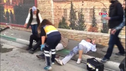 Bursa'da otomobil köprülü kavşaktan uçtu; 4 kişi yaralandı