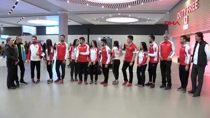 Spor curling milli takımı yurda döndü