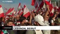 Lübnan'da on binlerce kişi, bağımsızlık gününde yolsuzluk karşıtı yürüyüş düzenledi