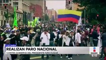 Realizan paro nacional en Colombia contra el gobierno de Iván Duque