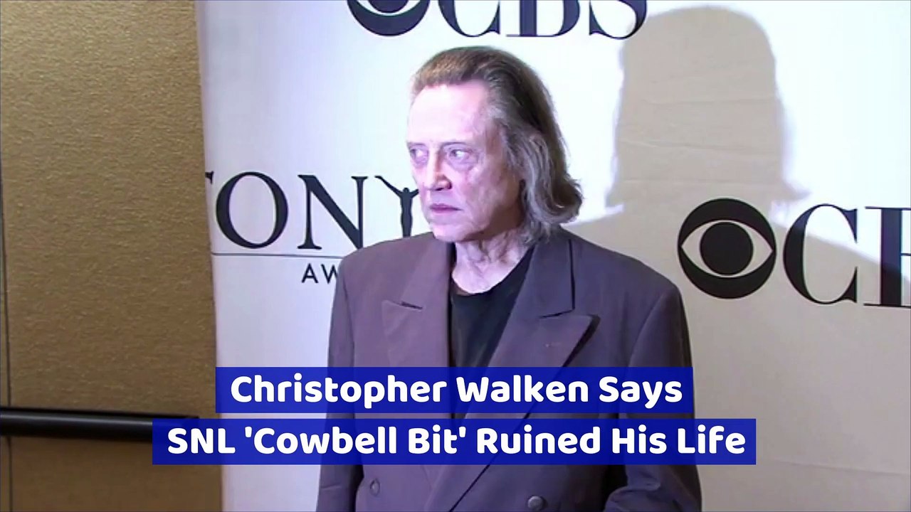 Christopher Walken Says SNL Cowbell Bit Ruined His Life Video Dailymotion
