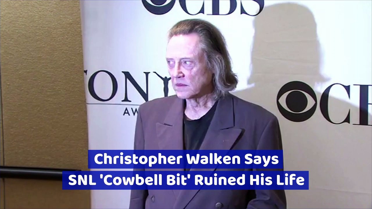 Christopher Walken Says SNL 'Cowbell Bit' Ruined His Life video