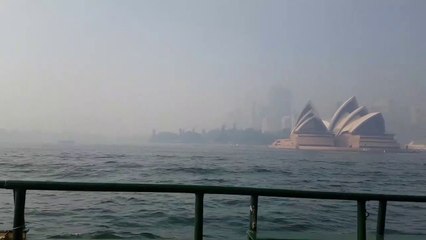 Sydney complètement camouflée par les fumées des incendies