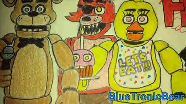 FNAF Drawing - Five Nights at Freddy's 1 Characters (2016)