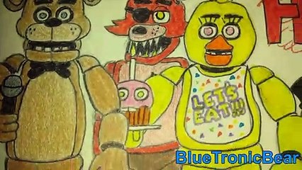 FNAF Drawing - Five Nights at Freddy's 1 Characters (2016)