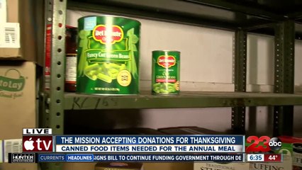 Thanksgiving meal prep at The Mission