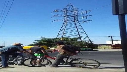 Se electrocuta y cae carbonizado de lo alto de una torre de alta tensión