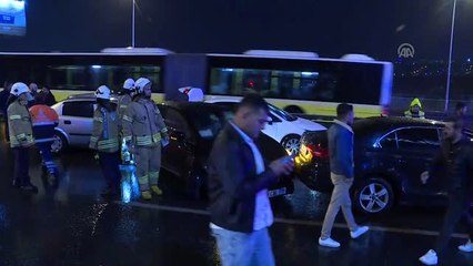 11 aracın karıştığı zincirleme trafik kazası: 2 yaralı