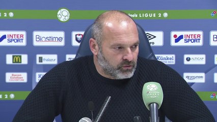 Conférence de presse de Pascal Dupraz après SMCaen / Le Mans FC