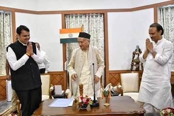 Bolt From Blue: Fadnavis Swears in as Maha CM, Ajit Pawar Dy CM