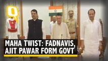 Bolt From Blue: Fadnavis Swears in as Maha CM, Ajit Pawar Dy CM 