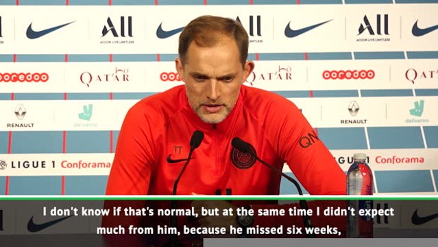 Neymar lacked rhythm against Lille - Tuchel