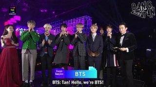 [ENG] 171225 SBS Gayo Daejeon Christmas Song #1 Win - BTS Interview