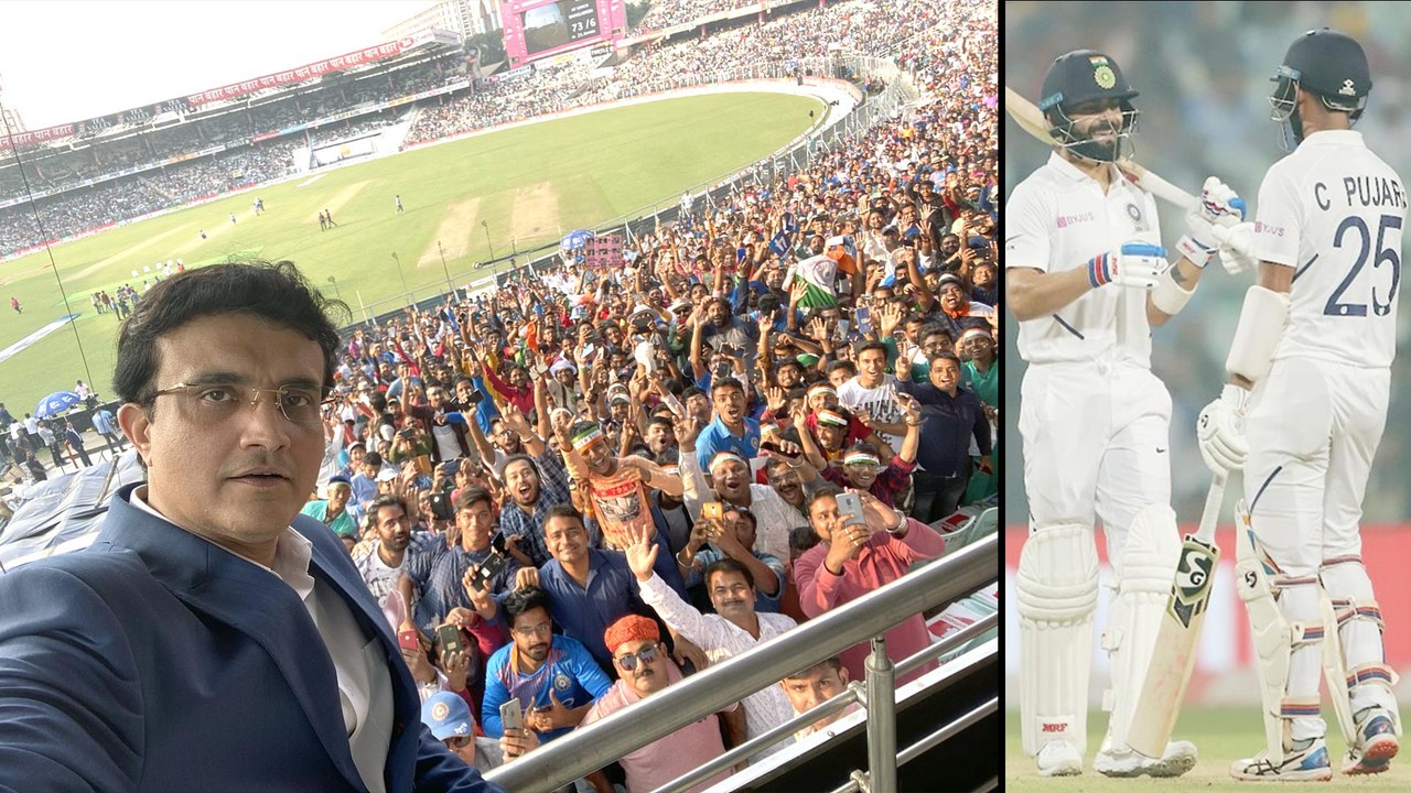 India Vs Bangladesh,Day-Night Test : Sourav Ganguly Captures Tremendous Atmosphere At Eden Gardens