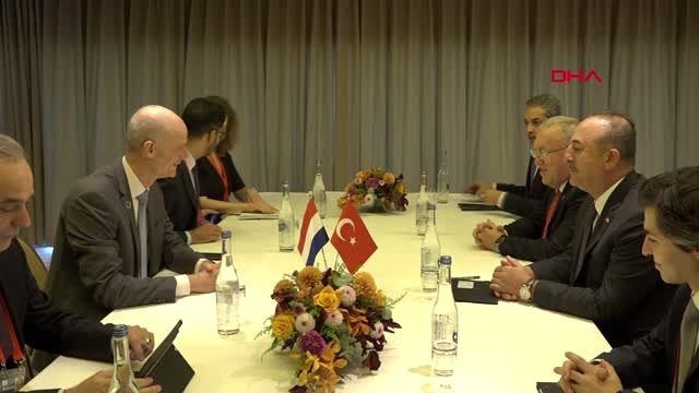 Çavuşoğlu, hollanda dışişleri bakanı stef blok ile görüştü