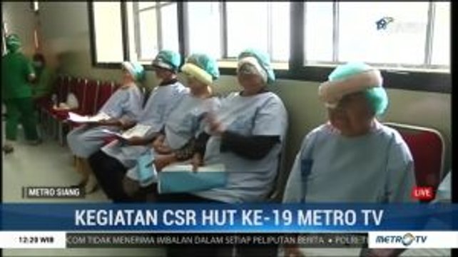 Jelang HUT, Metro TV Gelar Operasi Katarak Gratis di Medan
