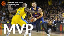 Turkish Airlines EuroLeague Regular Season Round 10 MVP: Nikola Mirotic, FC Barcelona