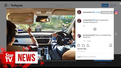 Dr M takes wife on a date around KL