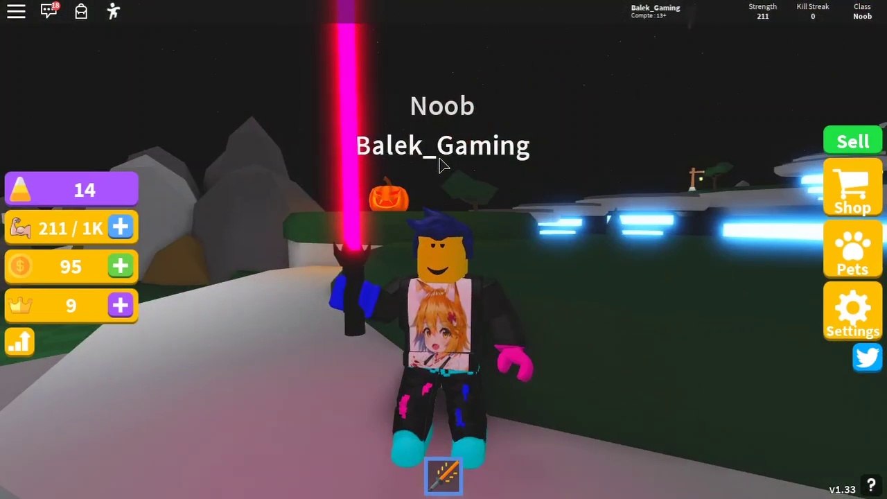 Roblox - Dark Vador essaie de faire des blagues sur son nom mais c'est pas encore ça - Saber Simulator