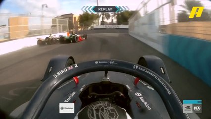 إعادة لحادث بيرد الذي تسبب في خروجه من فورمولا إي الدرعية