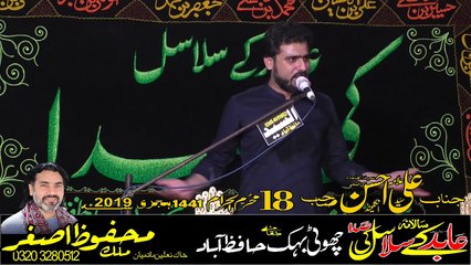 Allama Ali Ahsan Kazmi UK 18th Muharam 1441 2019 Choti Behak Hafizabad