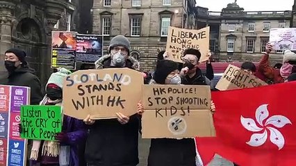 Stand with Hong Kong rally - Edinburgh