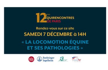 La locomotion équine et ses pathologies - 12ème Equirencontres
