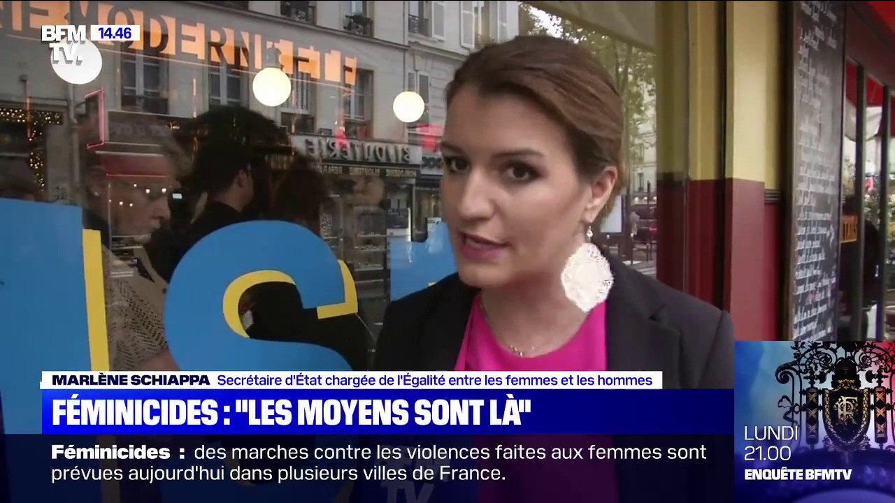 Féminicides: pour Marlène Schiappa, "les moyens sont là"
